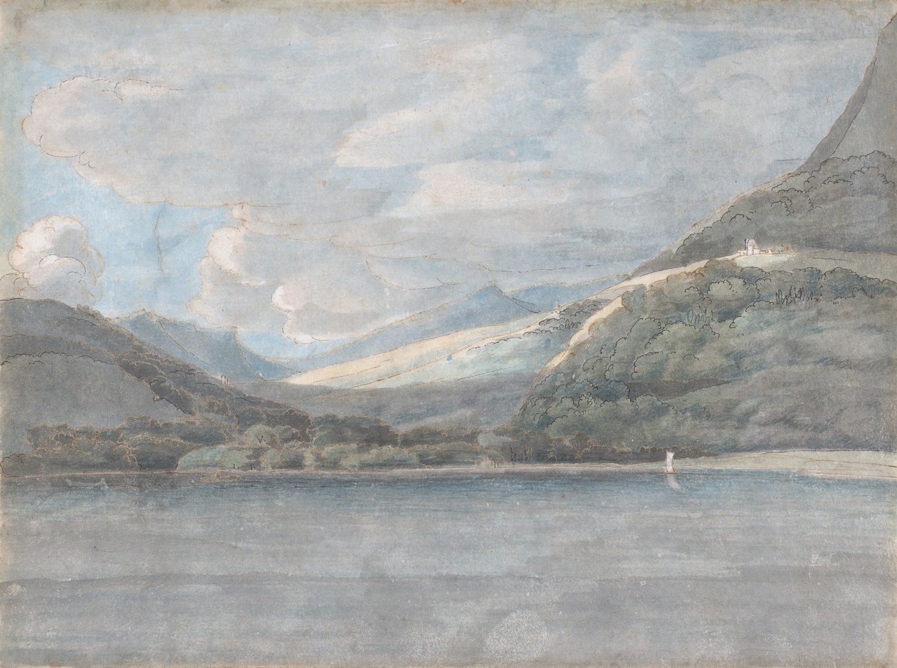 Widok na jezioro Como, 27 sierpnia 1781 r. autorstwa Francis Towne