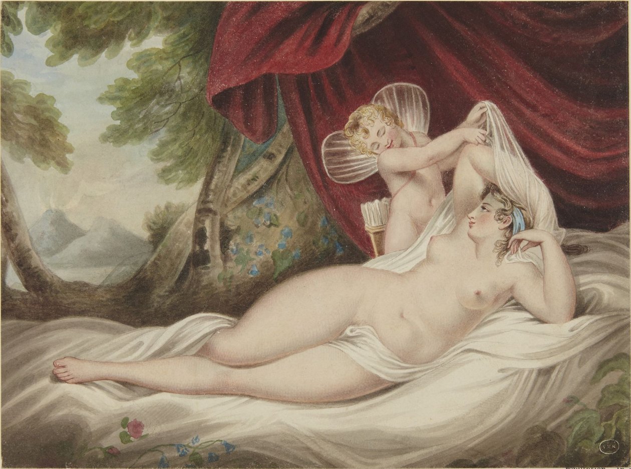 Kupidyn odsłania Wenus autorstwa Francis Wheatley
