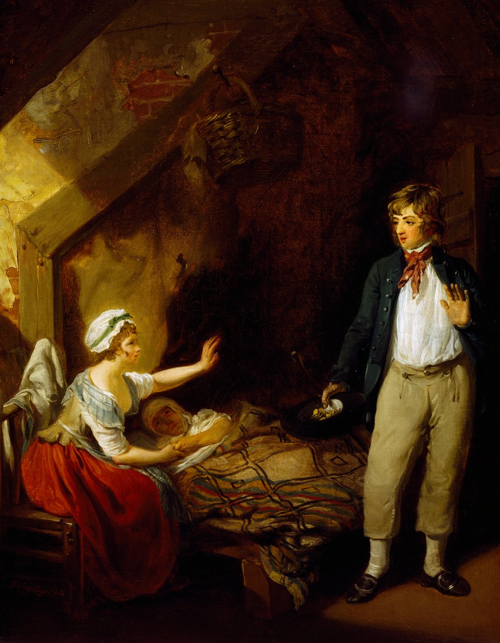 Powrót marynarza, obraz Francisa Wheatleya (1747-1801). autorstwa Francis Wheatley