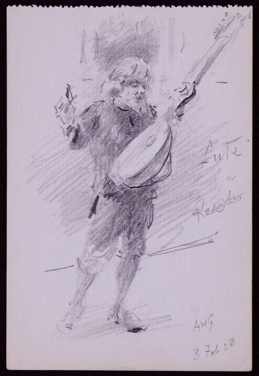 Portret Arnolda Dolmetscha autorstwa Francis Wilfred Lawson