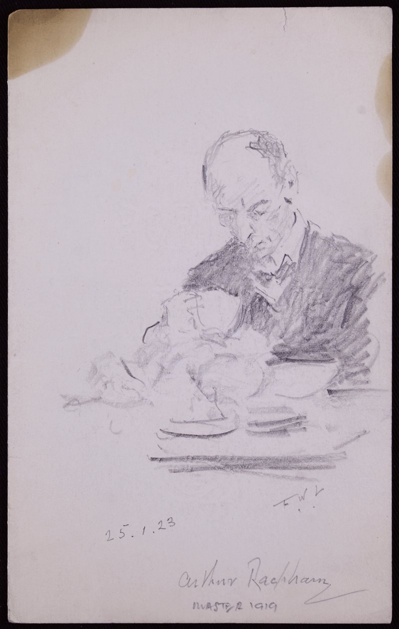 Portret Arthura Rackhama autorstwa Francis Wilfred Lawson