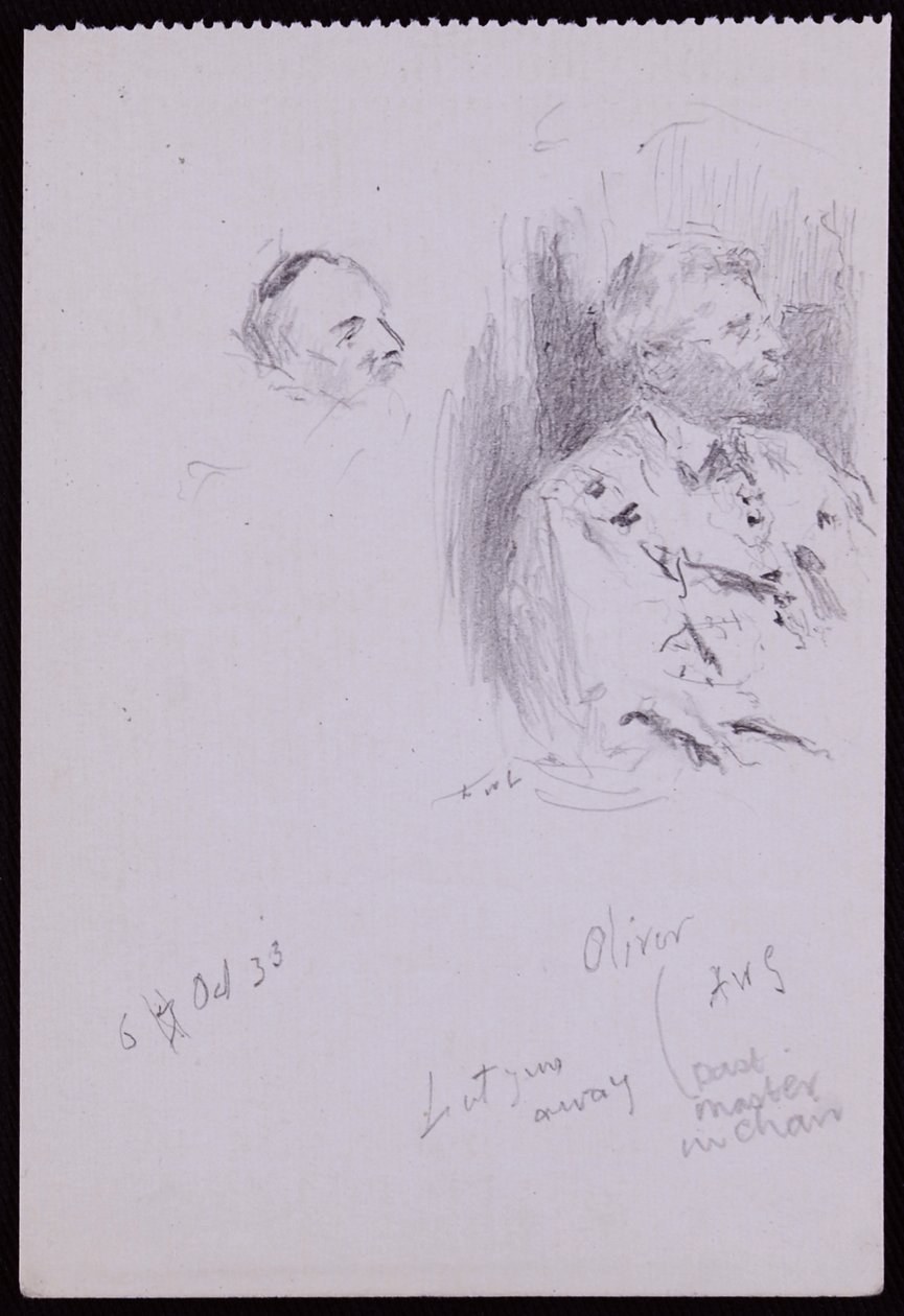Portret Bazylego Olivera autorstwa Francis Wilfred Lawson