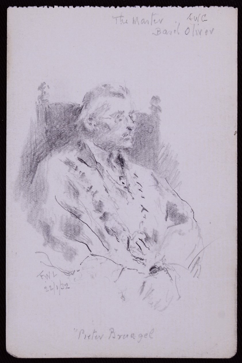 Portret Bazylego Olivera autorstwa Francis Wilfred Lawson