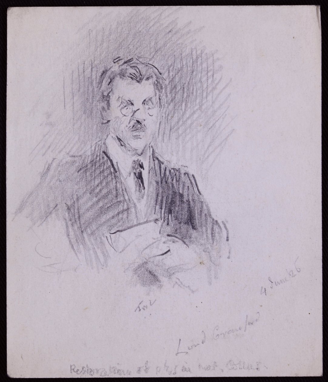 Portret hrabiego Crawford i Balcarres autorstwa Francis Wilfred Lawson