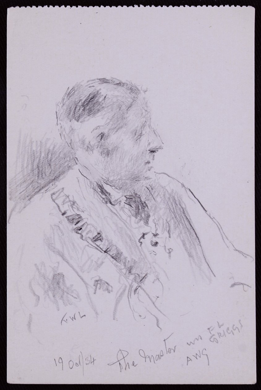 Portret FL Griggsa autorstwa Francis Wilfred Lawson