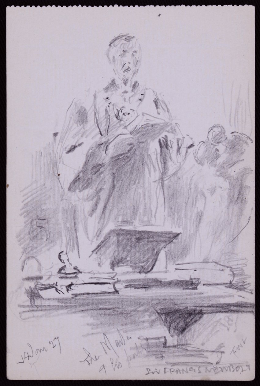 Portret Francisa Newbolta autorstwa Francis Wilfred Lawson