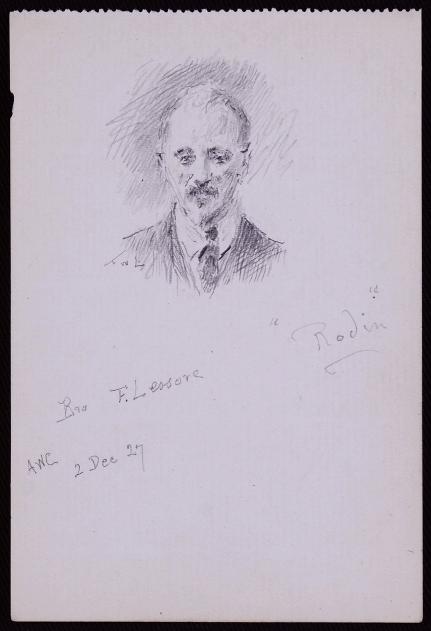 Portret Fryderyka Lessore autorstwa Francis Wilfred Lawson