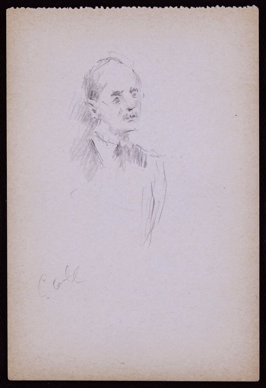 Portret Geralda Cobba, ok. 1930 (ołówek na papierze) autorstwa Francis Wilfred Lawson