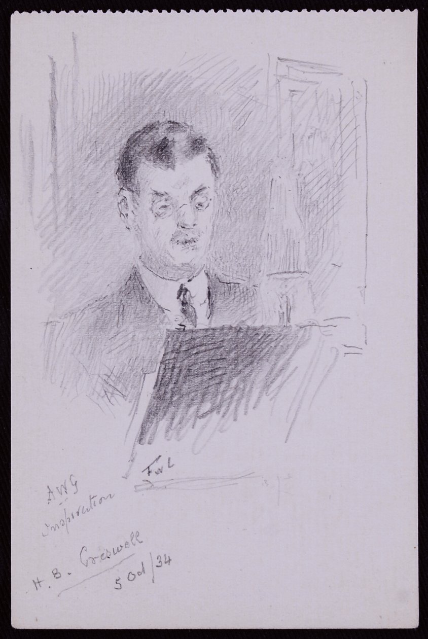 Portret HB Cresswell autorstwa Francis Wilfred Lawson