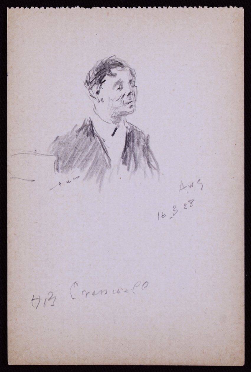 Portret HB Cresswell autorstwa Francis Wilfred Lawson