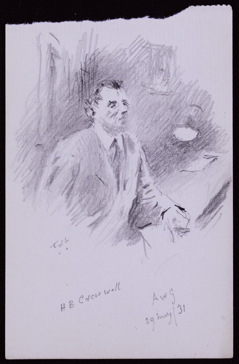 Portret HB Cresswell autorstwa Francis Wilfred Lawson