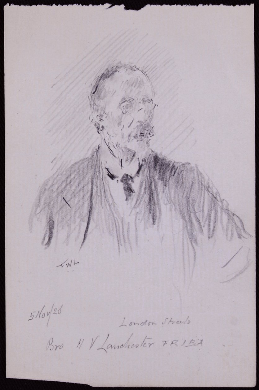 Portret HV Lanchestera autorstwa Francis Wilfred Lawson