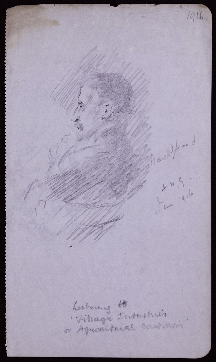 Portret Harolda Speeda autorstwa Francis Wilfred Lawson