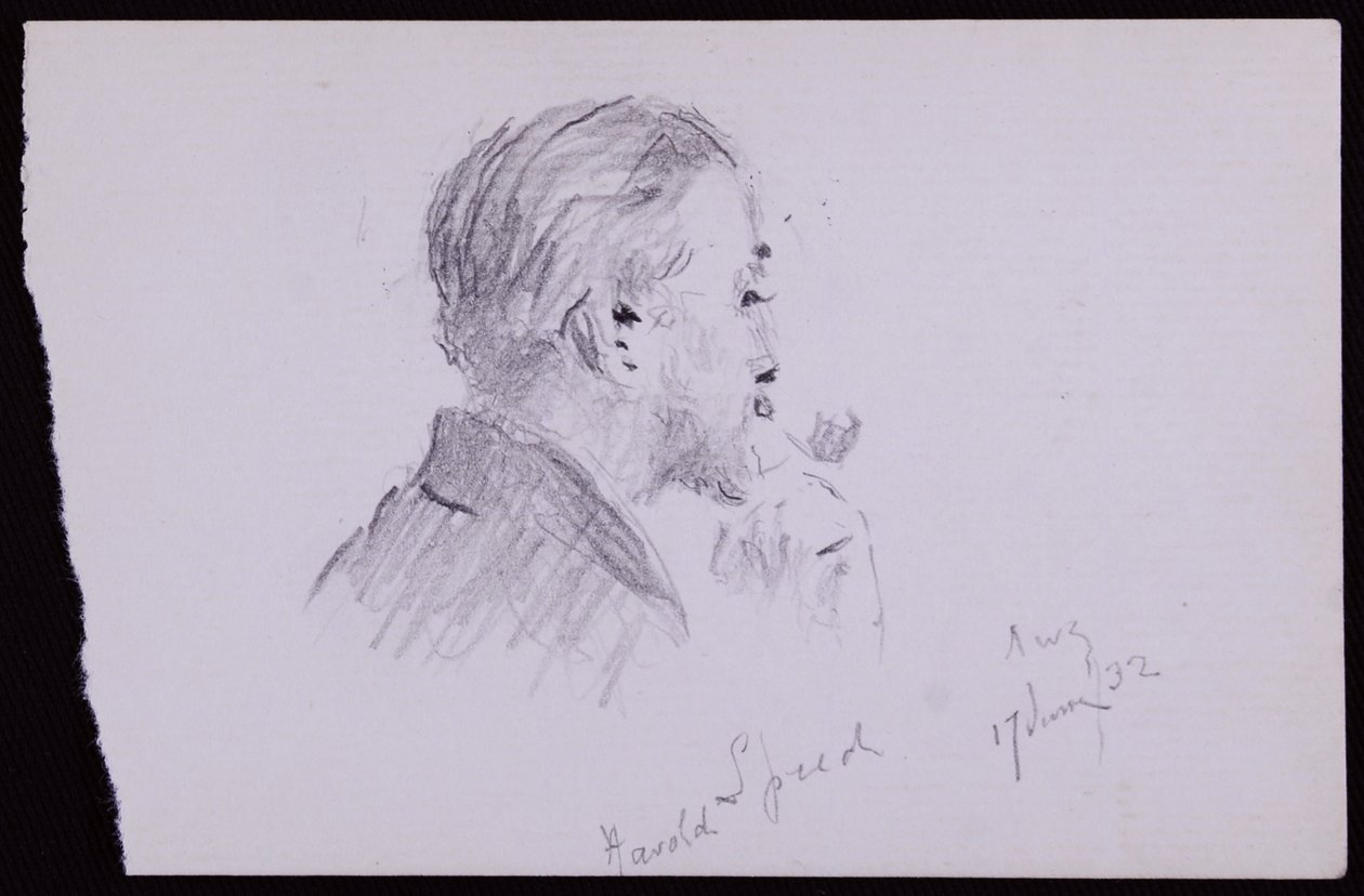 Portret Harolda Speeda autorstwa Francis Wilfred Lawson