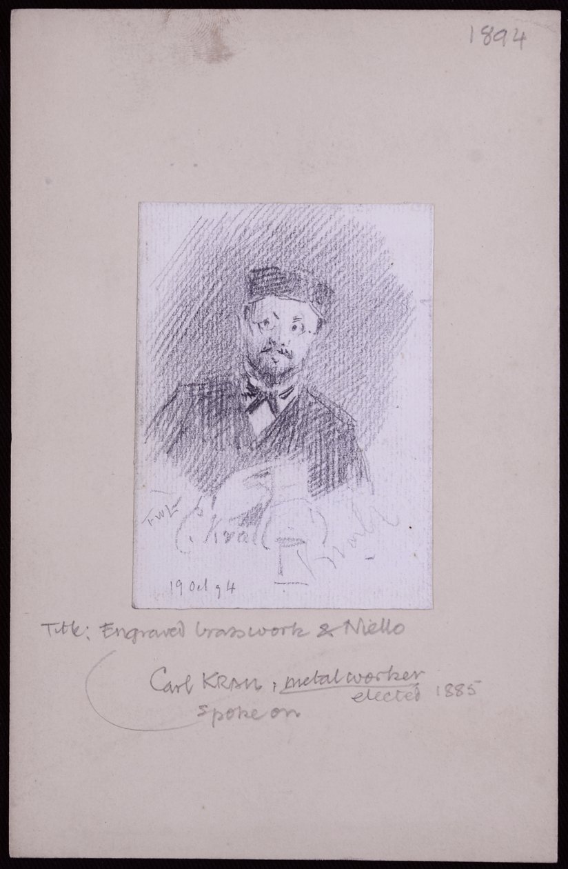 Portret Karla Krall autorstwa Francis Wilfred Lawson