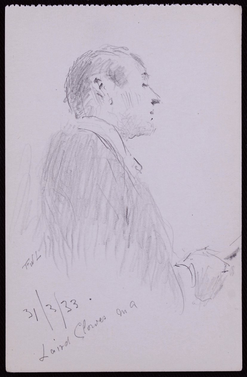 Portret Lairda Clowesa autorstwa Francis Wilfred Lawson
