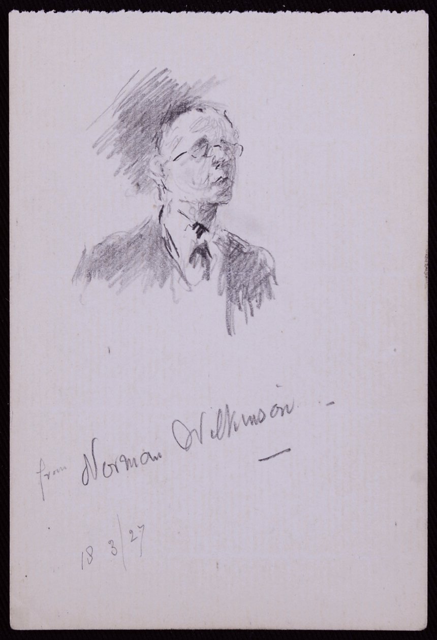 Portret Normana Wilkinsona autorstwa Francis Wilfred Lawson