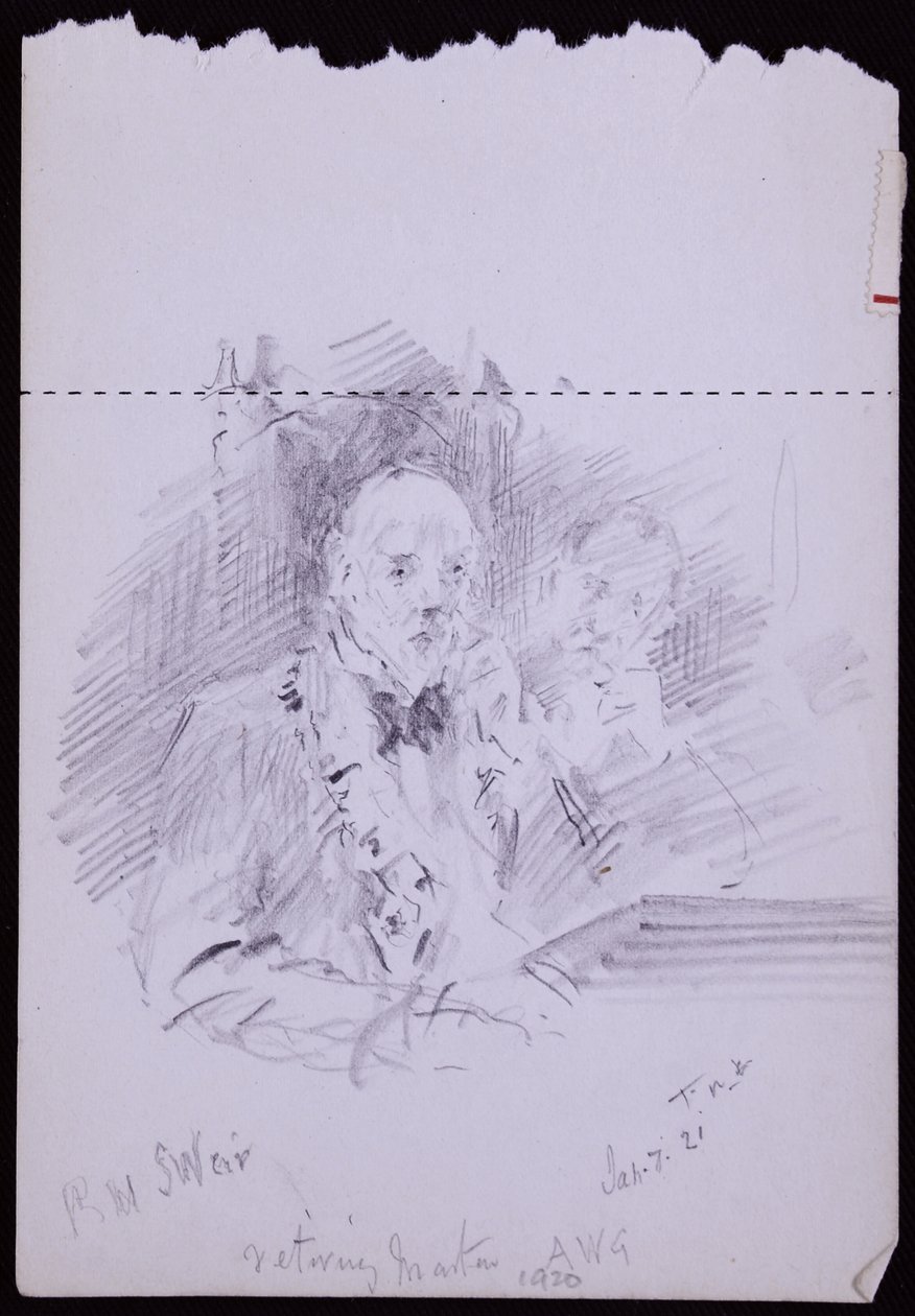 Portret RW Schultza Weira autorstwa Francis Wilfred Lawson
