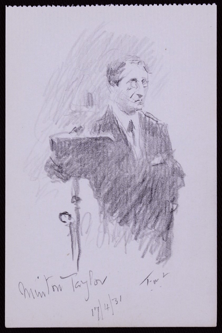 Portret R Mintona Taylora autorstwa Francis Wilfred Lawson