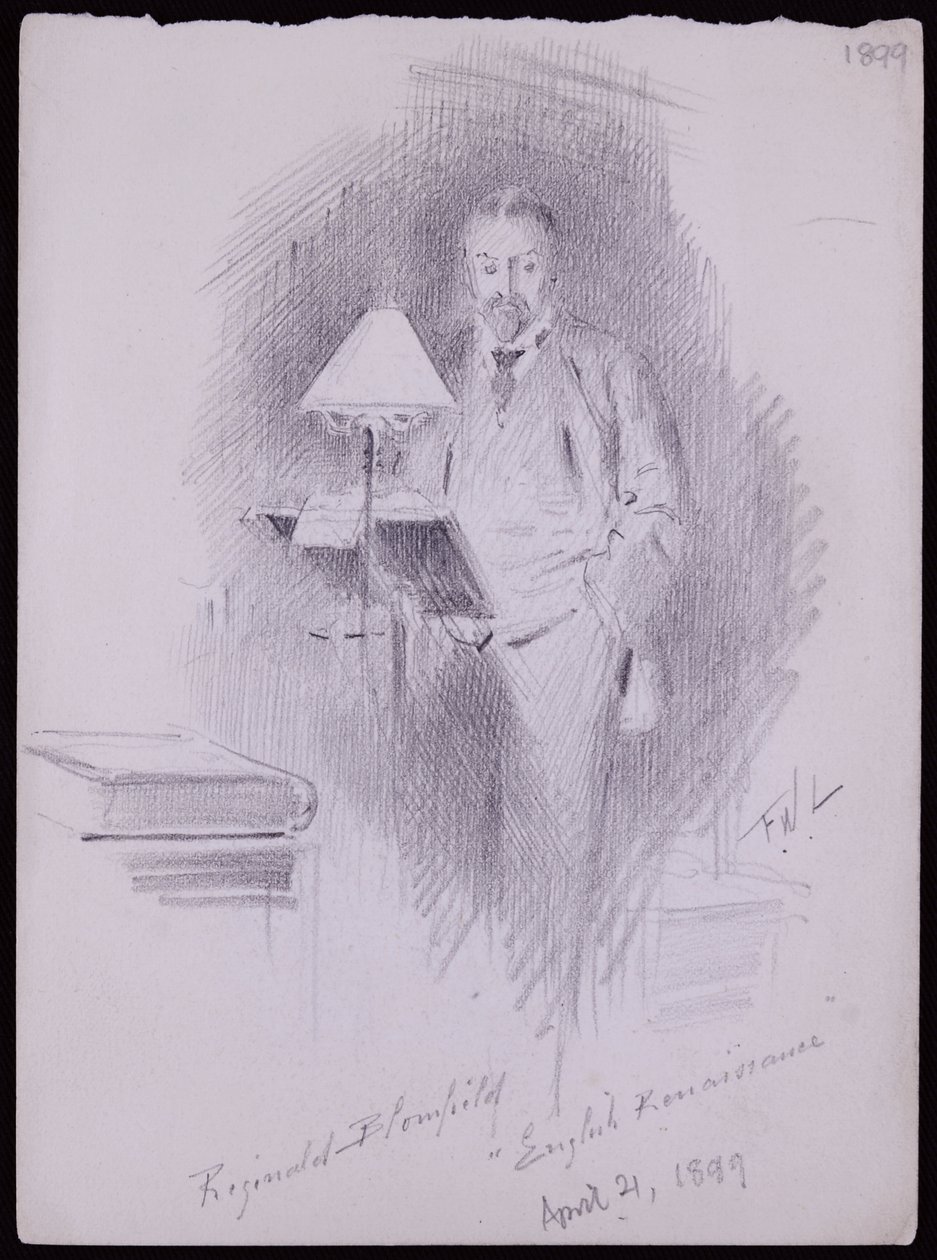 Portret Reginalda Blomfielda autorstwa Francis Wilfred Lawson