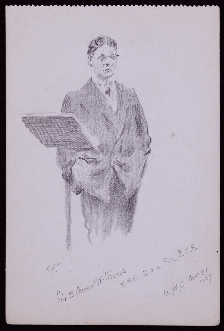 Portret Sir Owena Williamsa autorstwa Francis Wilfred Lawson