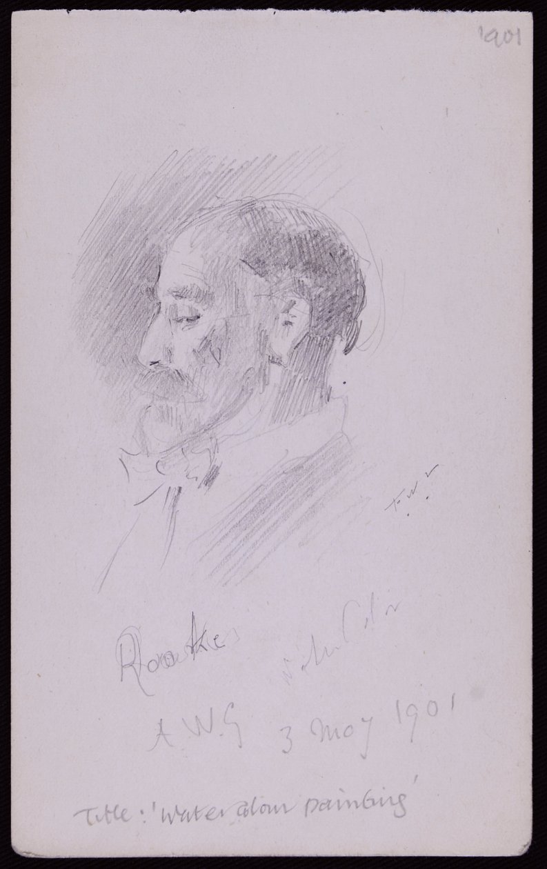 Portret TM Rooke autorstwa Francis Wilfred Lawson