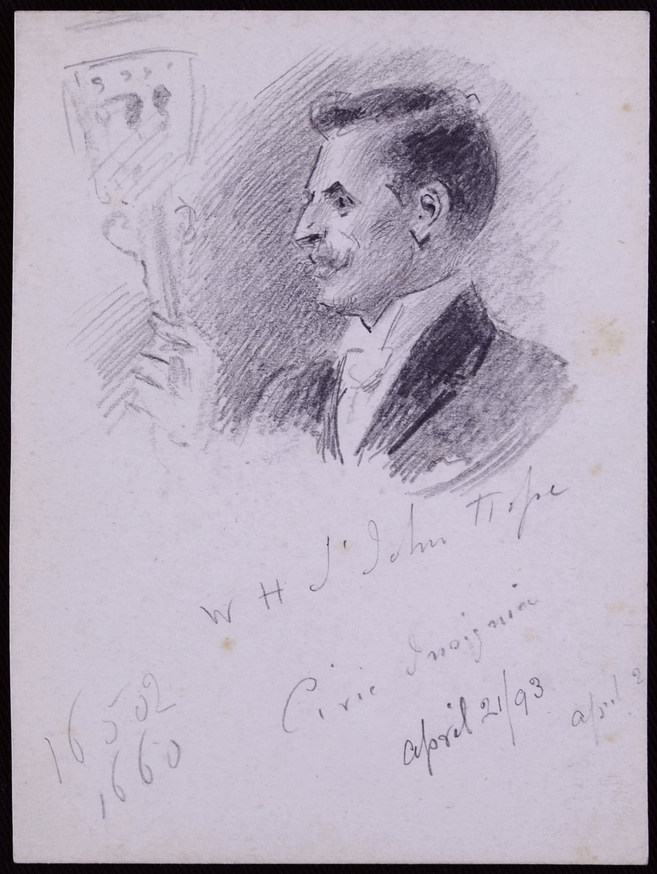 Portret WH St John Hope autorstwa Francis Wilfred Lawson