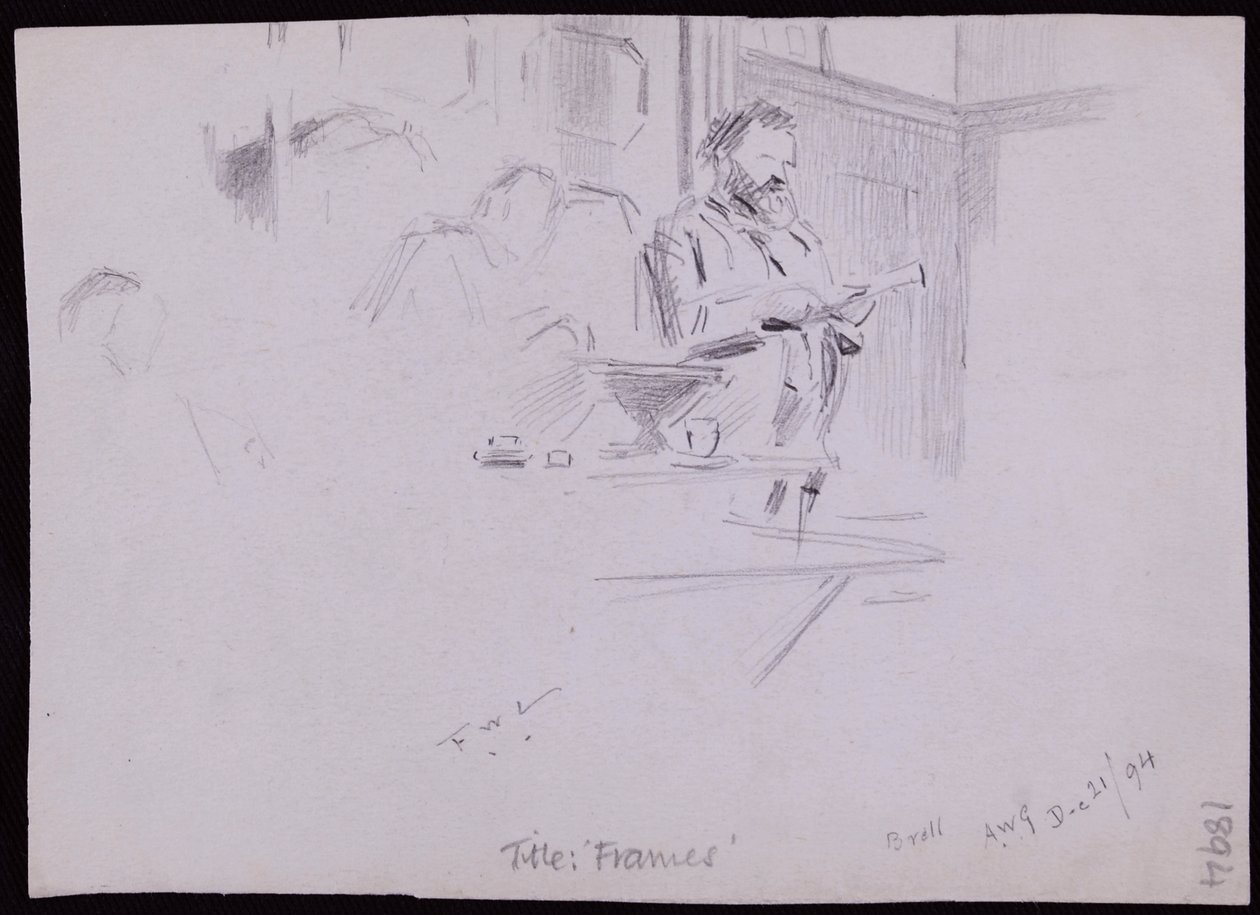 Portret Williama [? Morris autorstwa Francis Wilfred Lawson