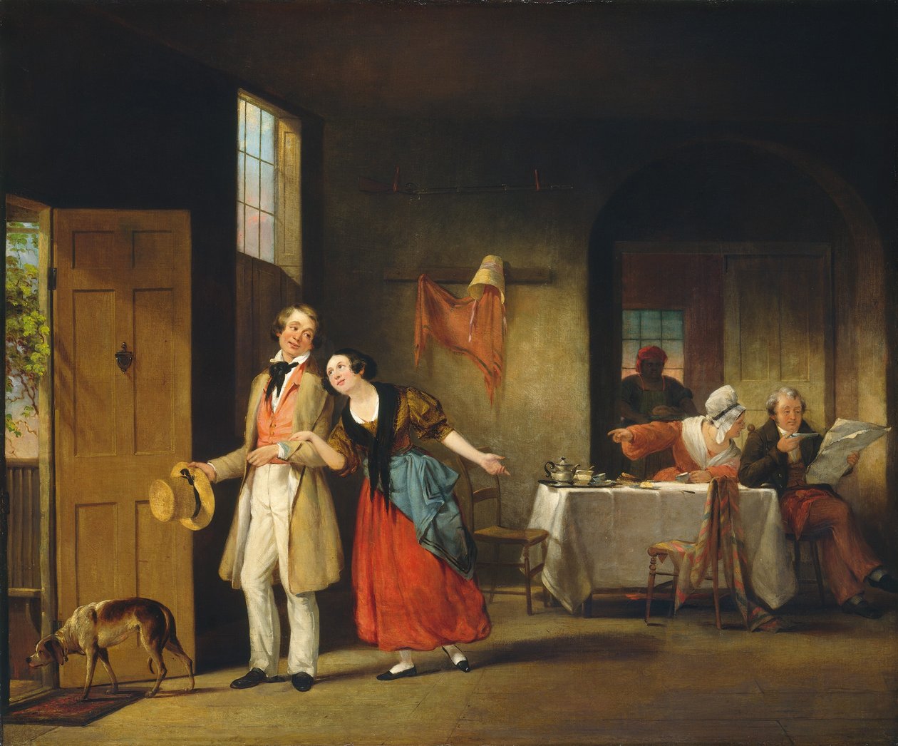 Wstydliwy kuzyn autorstwa Francis William Edmonds