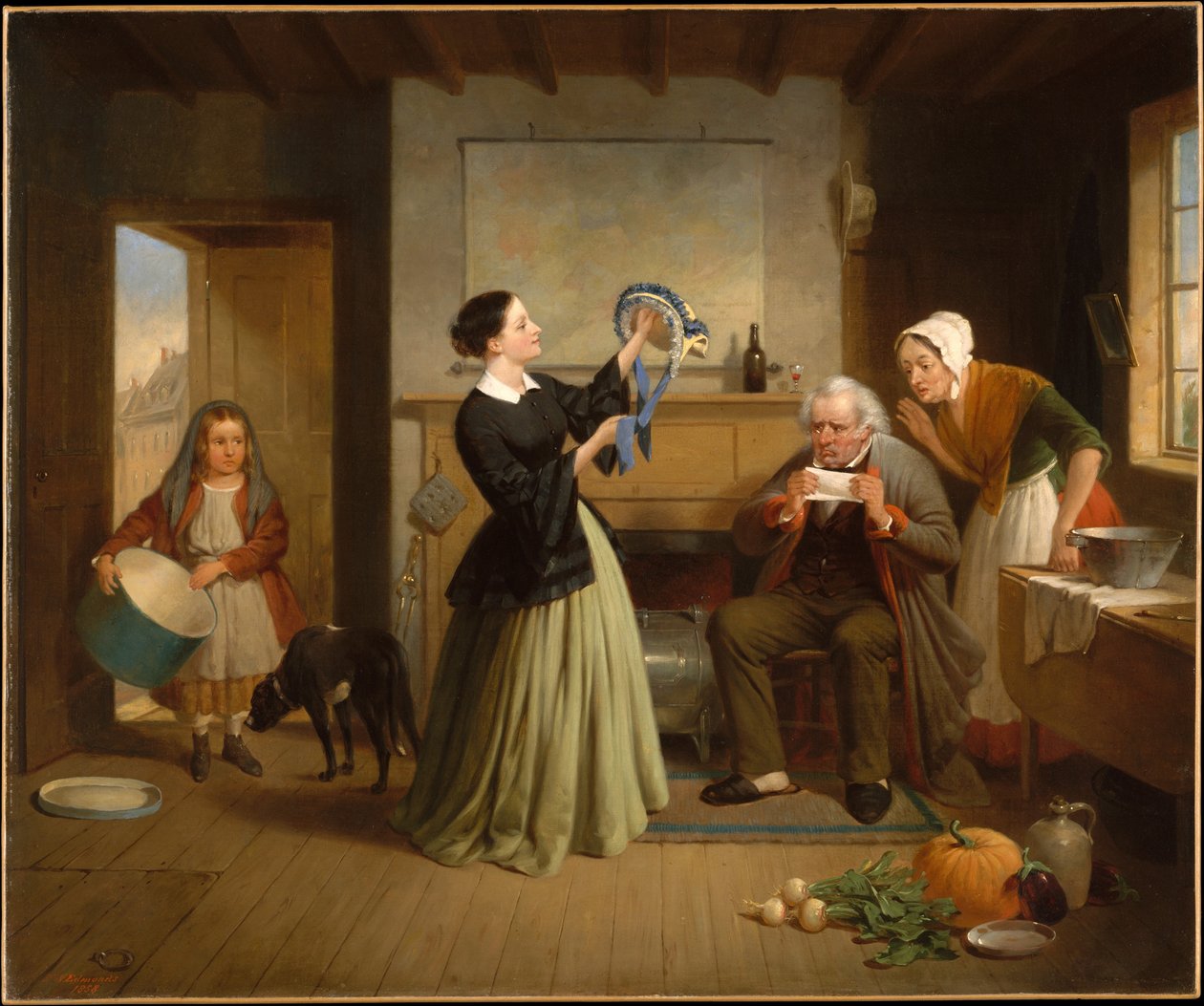 Nowy czepek autorstwa Francis William Edmonds