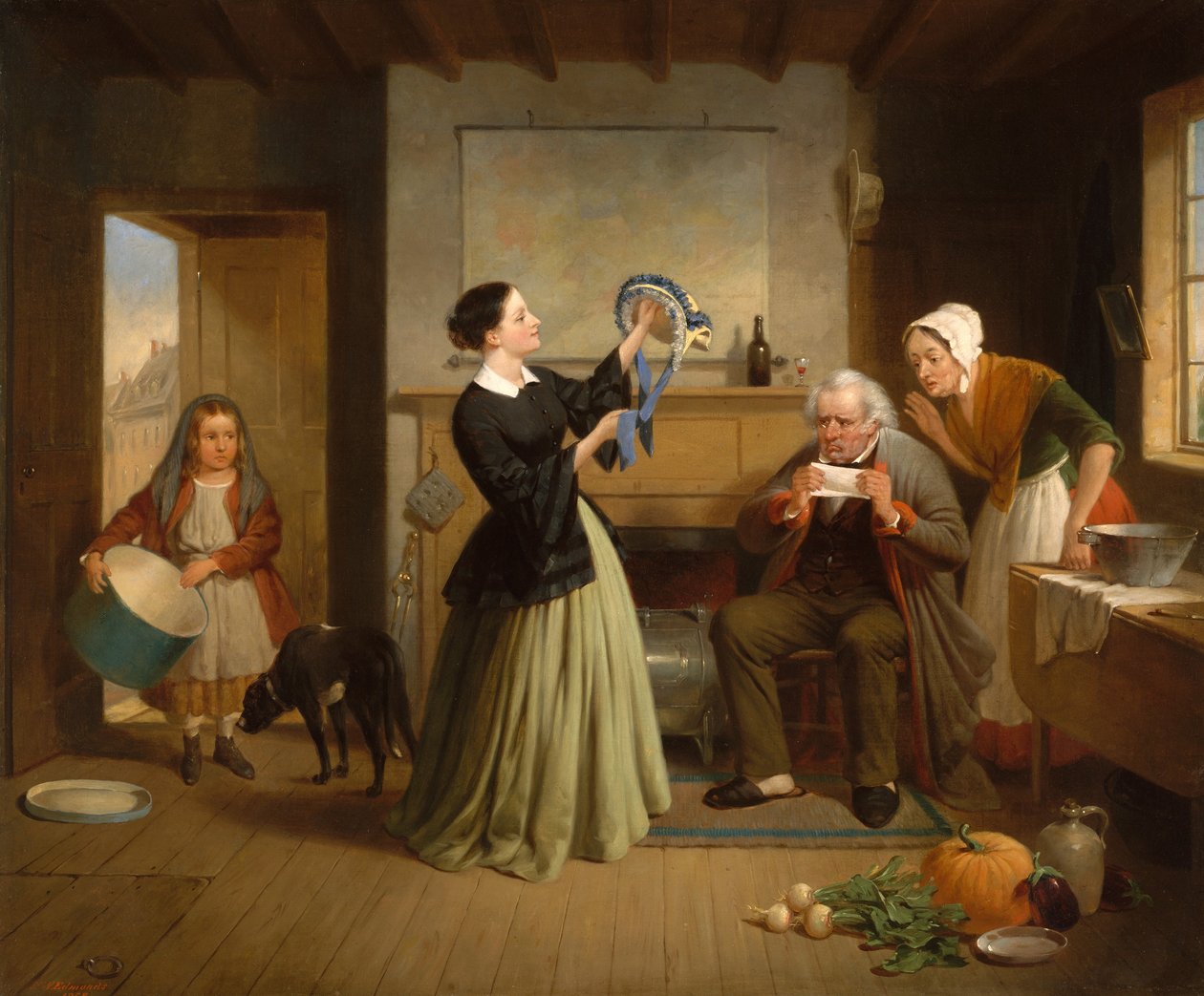 Nowa maska, 1858. autorstwa Francis William Edmonds
