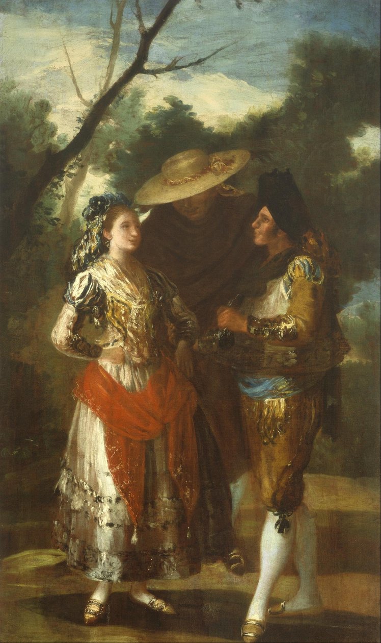 Maja z dwoma Toreros autorstwa Francisco de Goya
