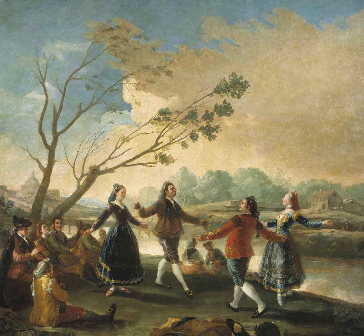 Tańcz na brzegach Manzanares autorstwa Francisco de Goya