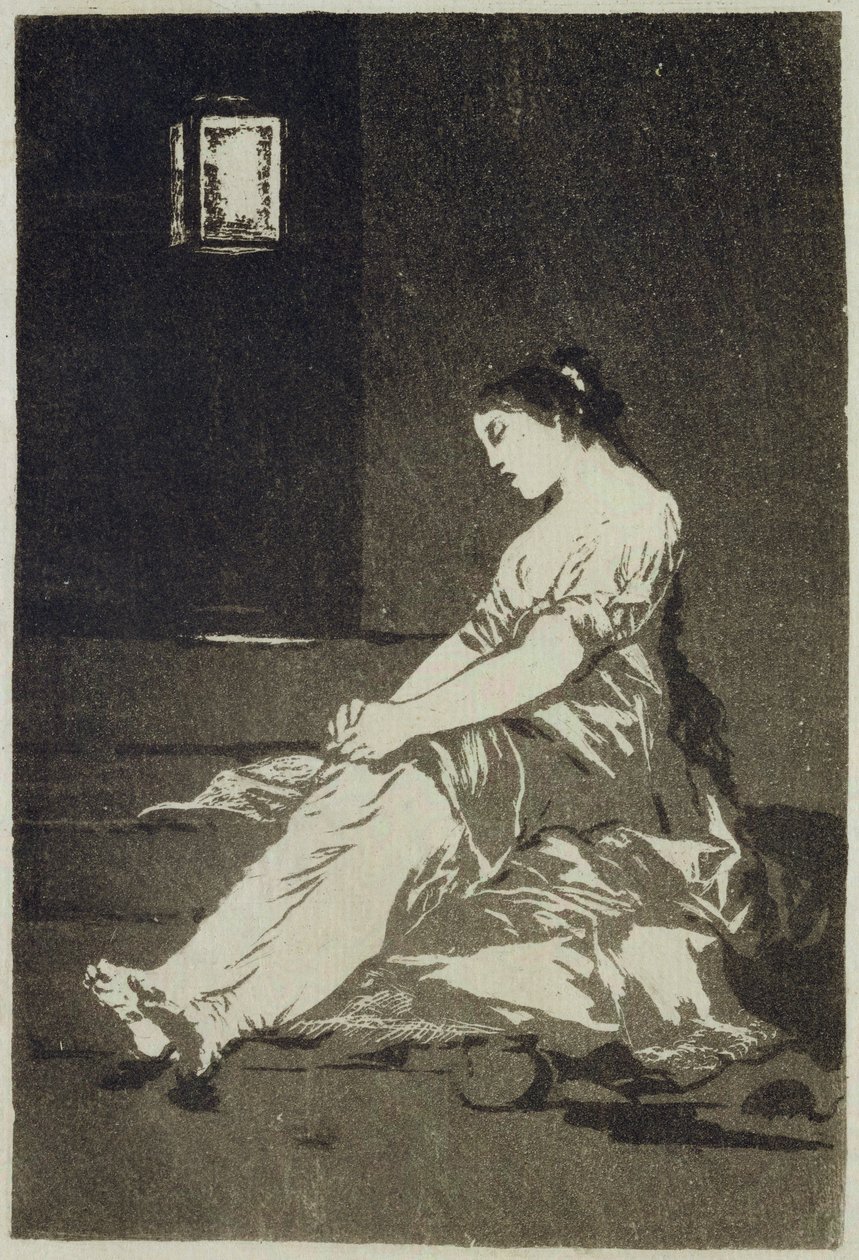 Kadangi ji buvo imli, 32 plokštelė „Los Caprichos“, 1799 (akvatinta)polis autorstwa Francisco de Goya