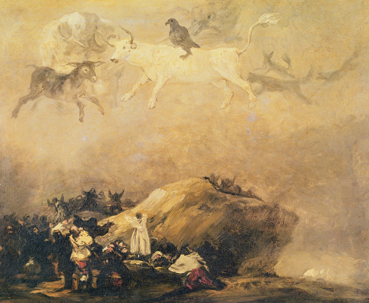 Scena Capriccio: Zwierzęta na niebie autorstwa Francisco de Goya