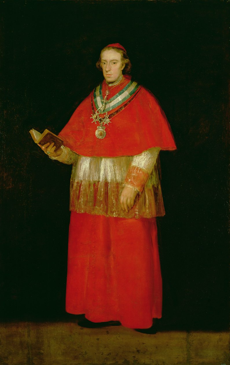 کارډینل ډان لوئس دی بوربن (1777-1823) c.1800 پالش شوی autorstwa Francisco de Goya