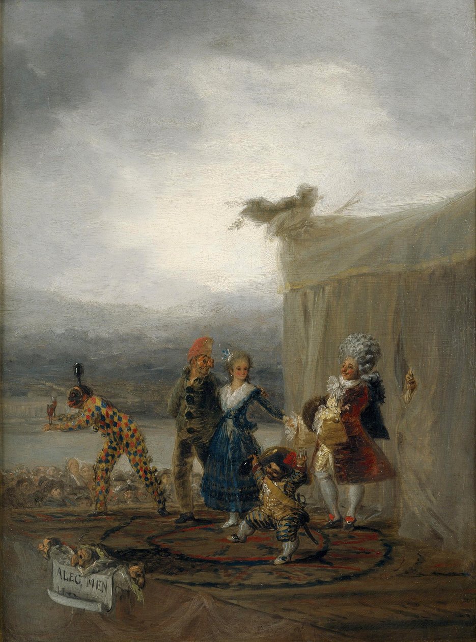 Podróżujący komicy autorstwa Francisco de Goya