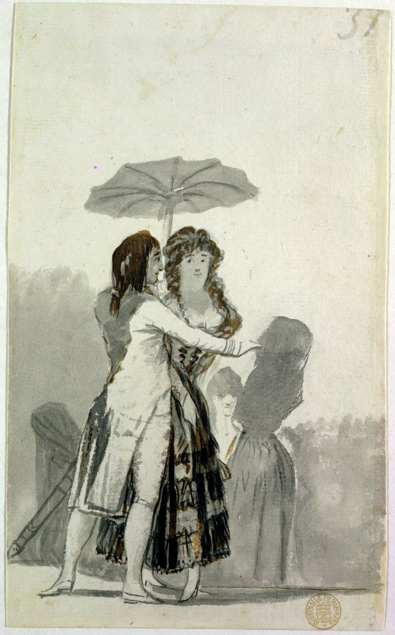 Para z parasolem autorstwa Francisco de Goya