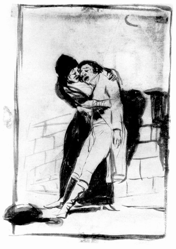 Rysunek przygotowawczy autorstwa Francisco de Goya