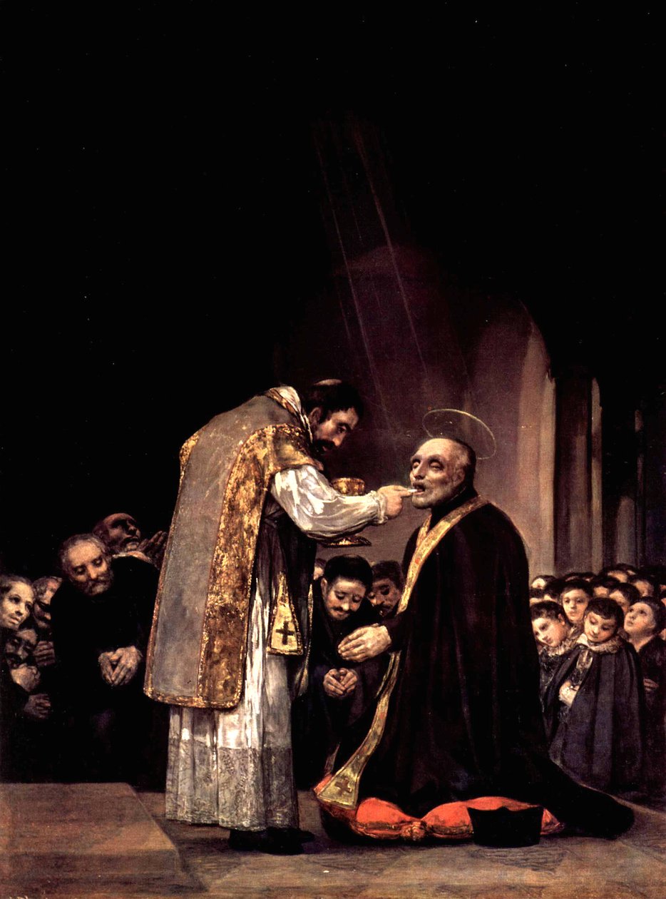 Ostatnia komunia św. Józefa z Kalasanzy autorstwa Francisco de Goya