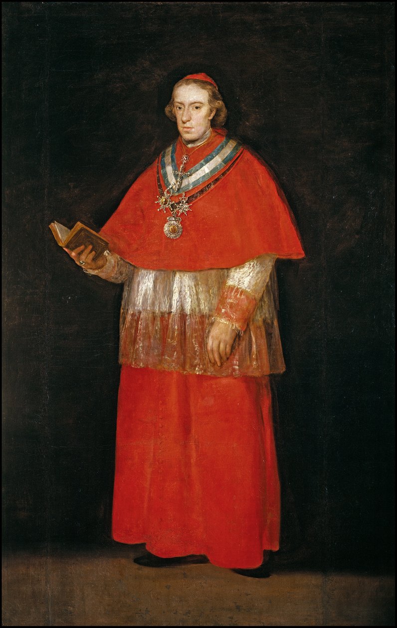 Kardynał Luis María de Borbón y Vallabriga autorstwa Francisco de Goya