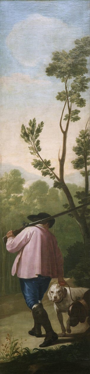 Myśliwy ze swoimi psami autorstwa Francisco de Goya