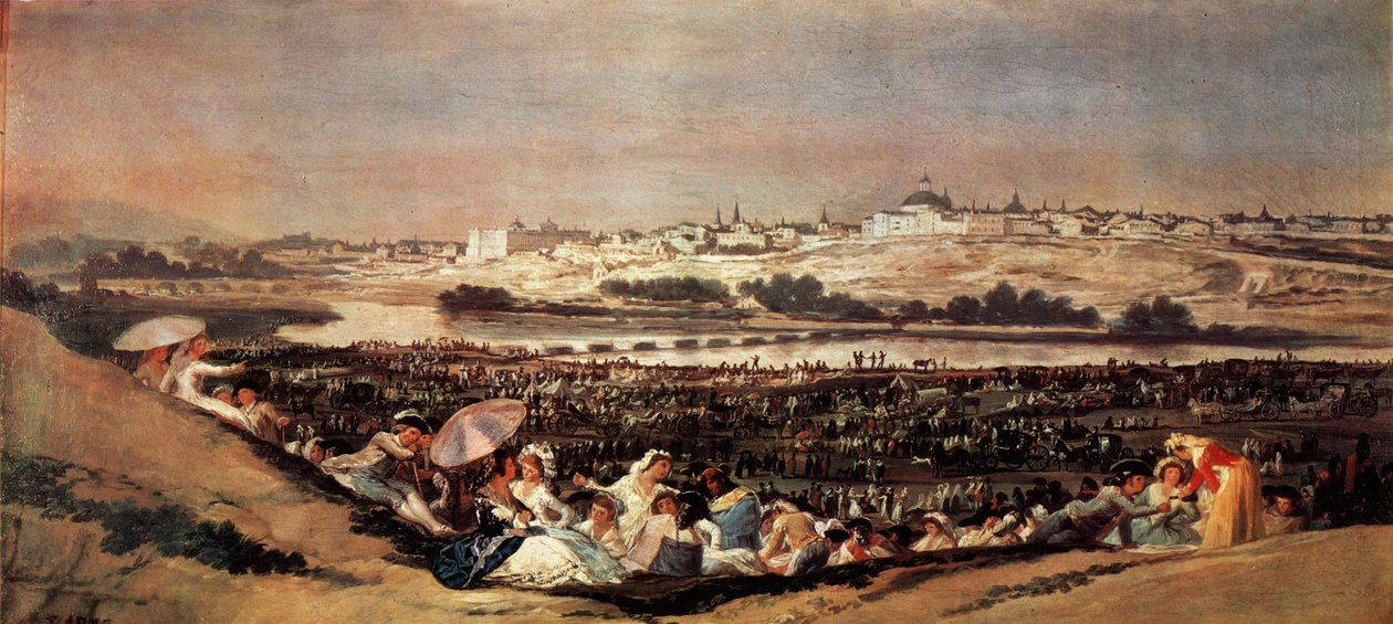Szkice do gobelinów do dekoracji królewskich. Pałace El Pardo i El Escorial autorstwa Francisco de Goya