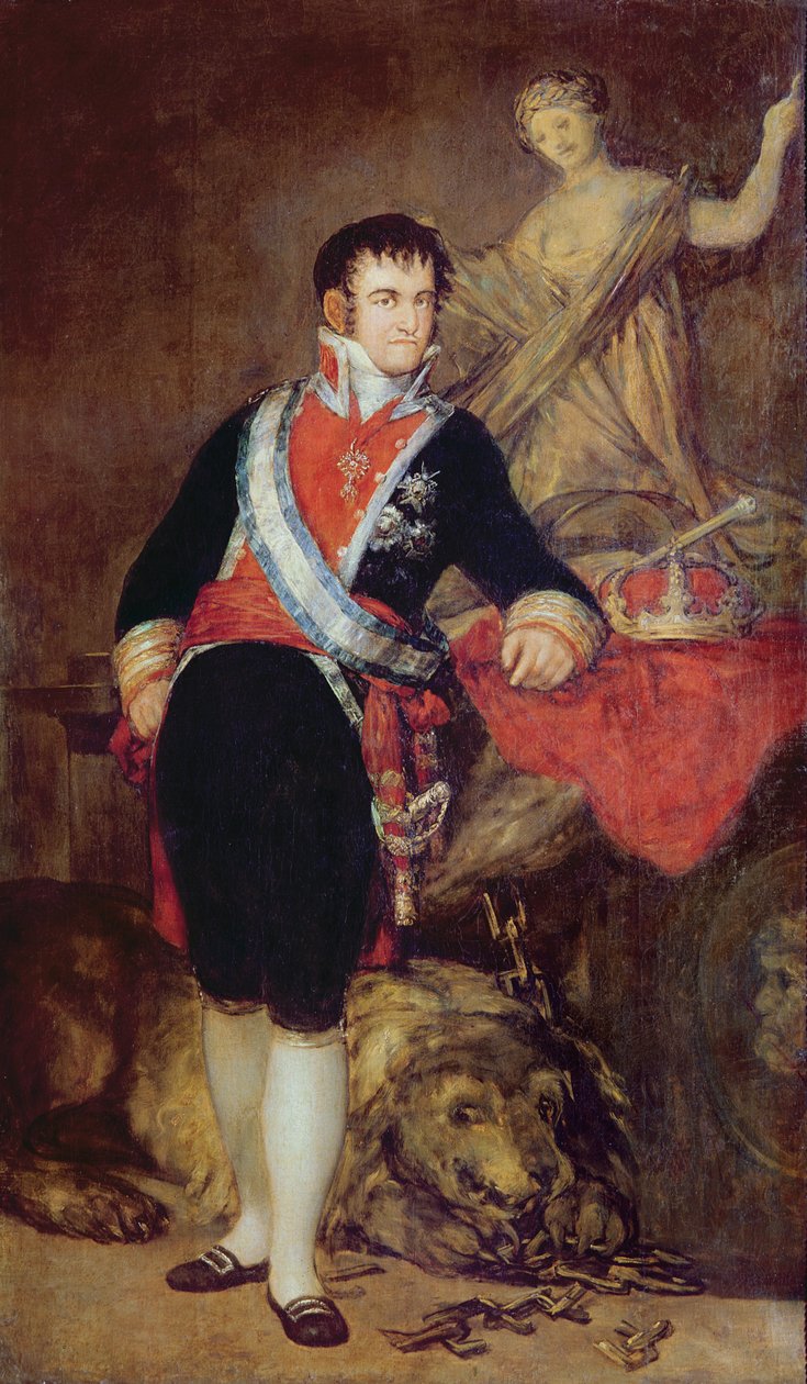 Ferdynand VII (1784-1833) Burbon, 1814 r. autorstwa Francisco de Goya
