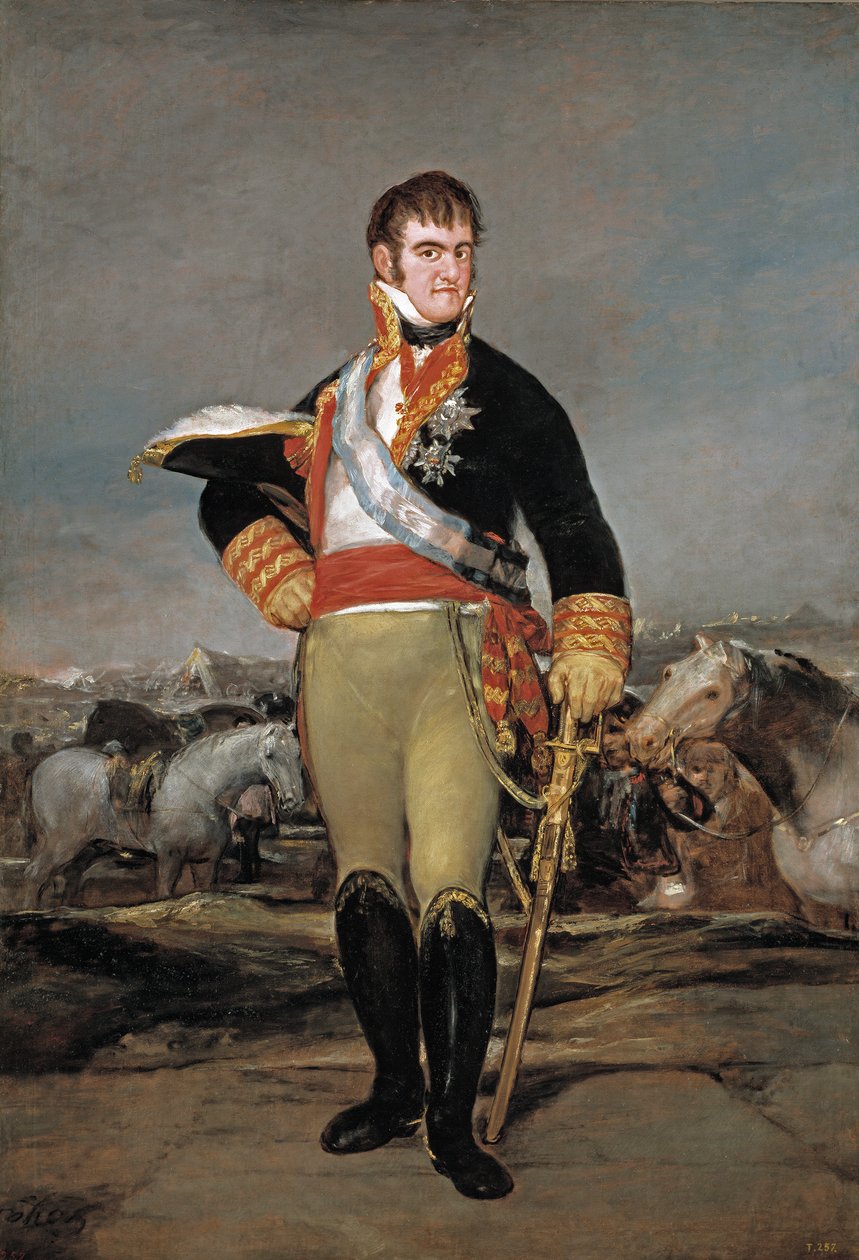 Ferdynand VII w obozie autorstwa Francisco de Goya