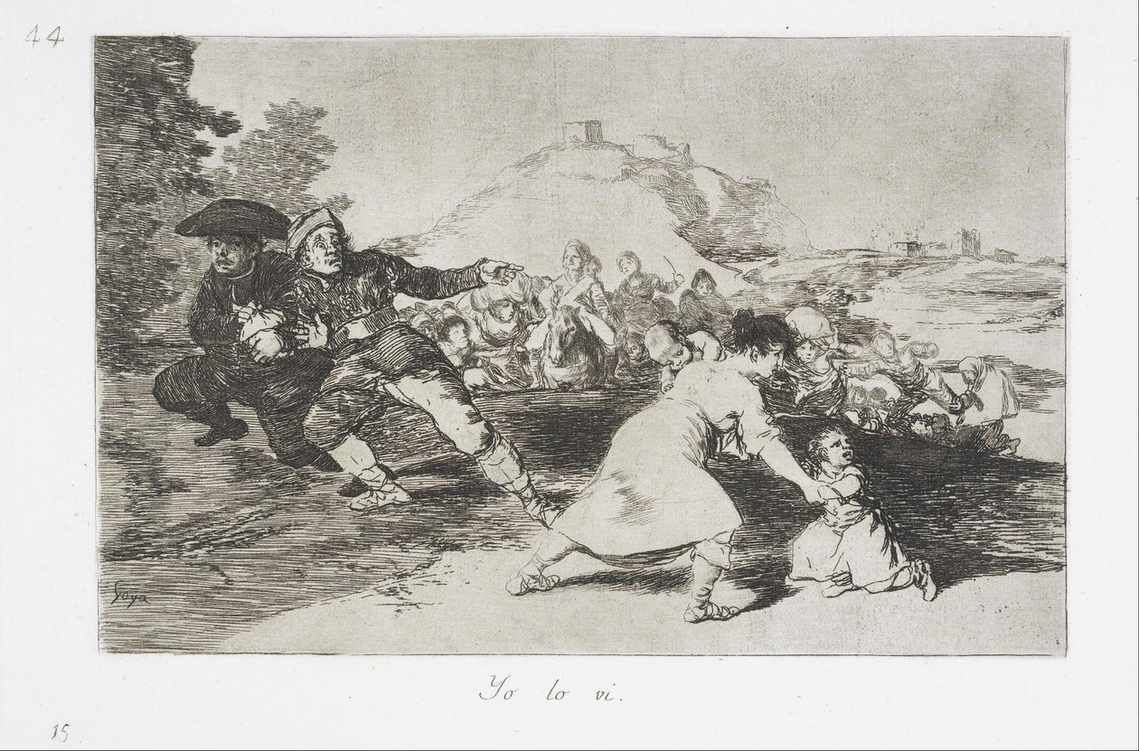 Widziałem to z serii Katastrofy wojny autorstwa Francisco de Goya