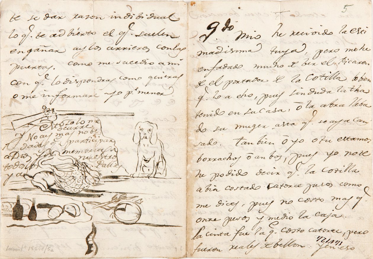 List do Martína Zapatera autorstwa Francisco de Goya