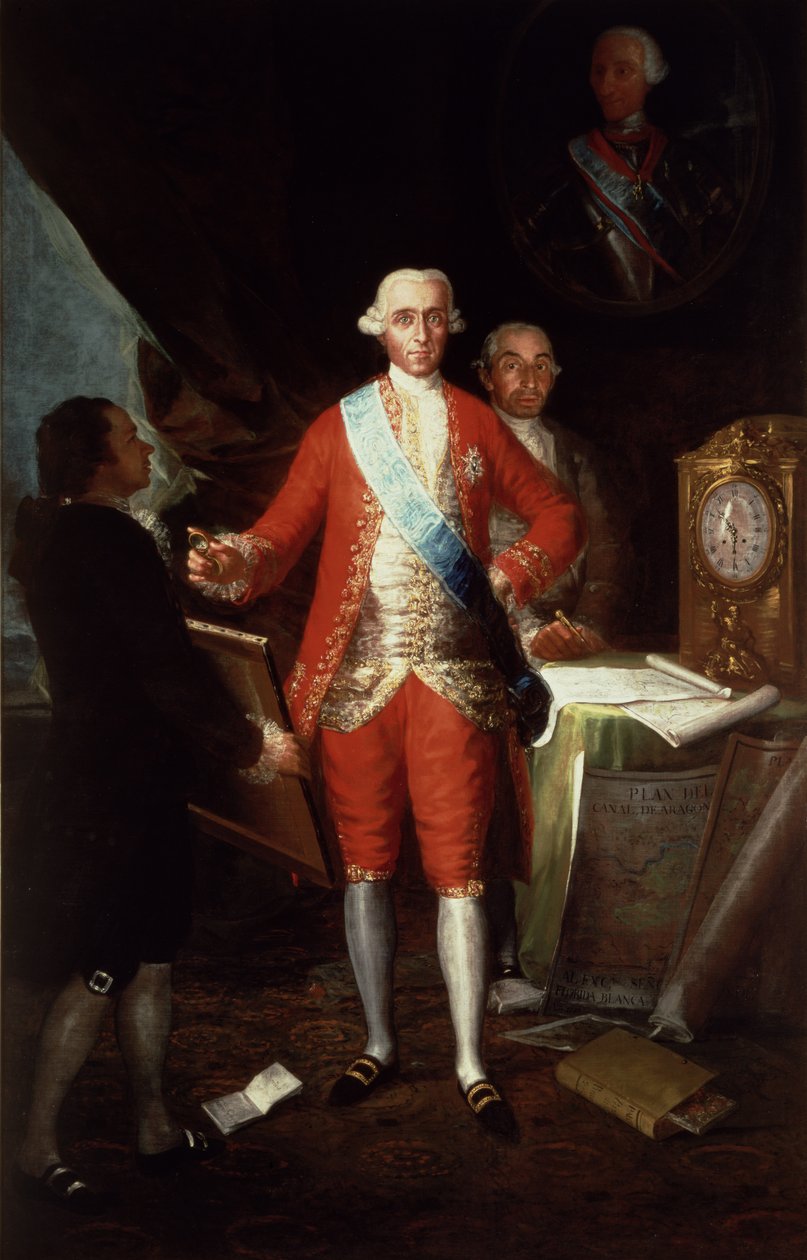 Portret Don Jose Monino y Redondo I, Conde de Floridablanca, 1783 autorstwa Francisco de Goya