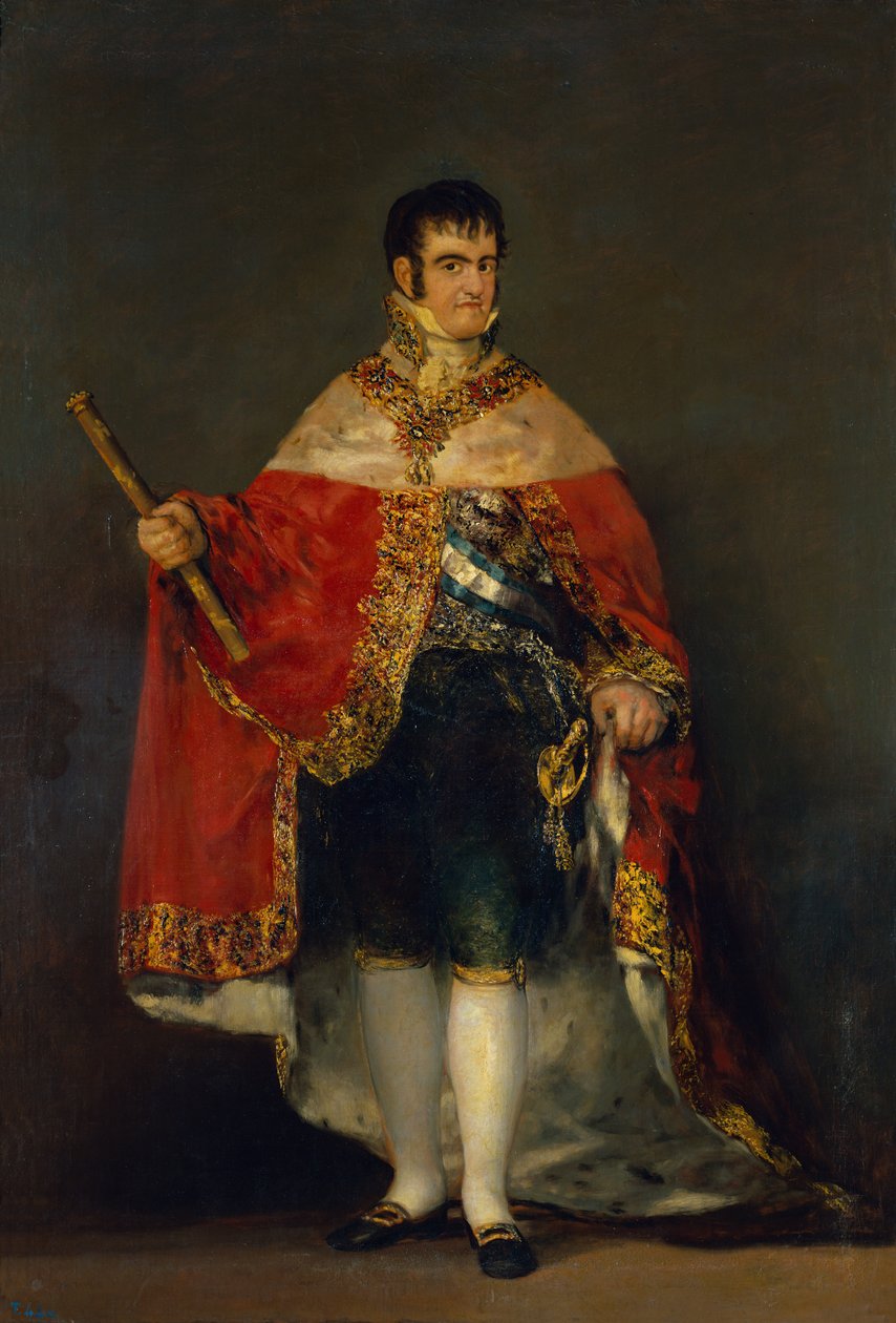 Portret Ferdynanda VII (1784-1833) 1814 autorstwa Francisco de Goya