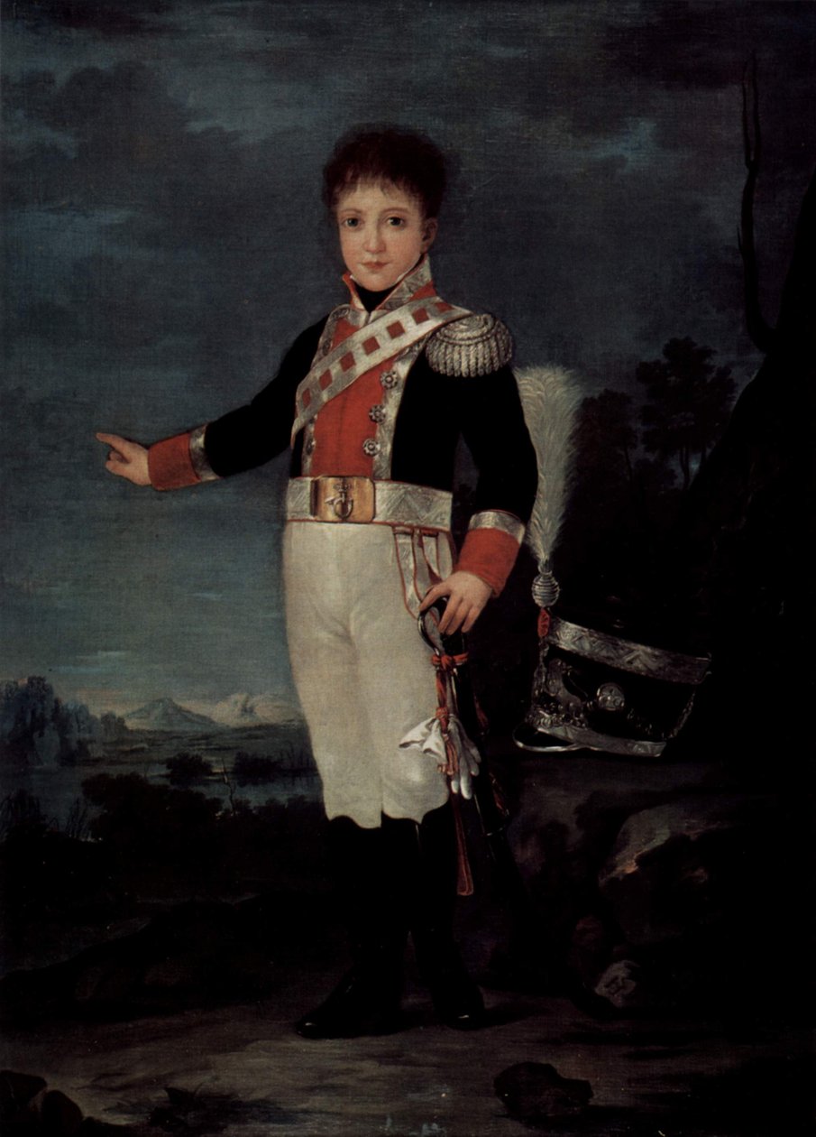 Porträt des Don Sebastian Gabriel z Burbon i Braganza autorstwa Francisco de Goya